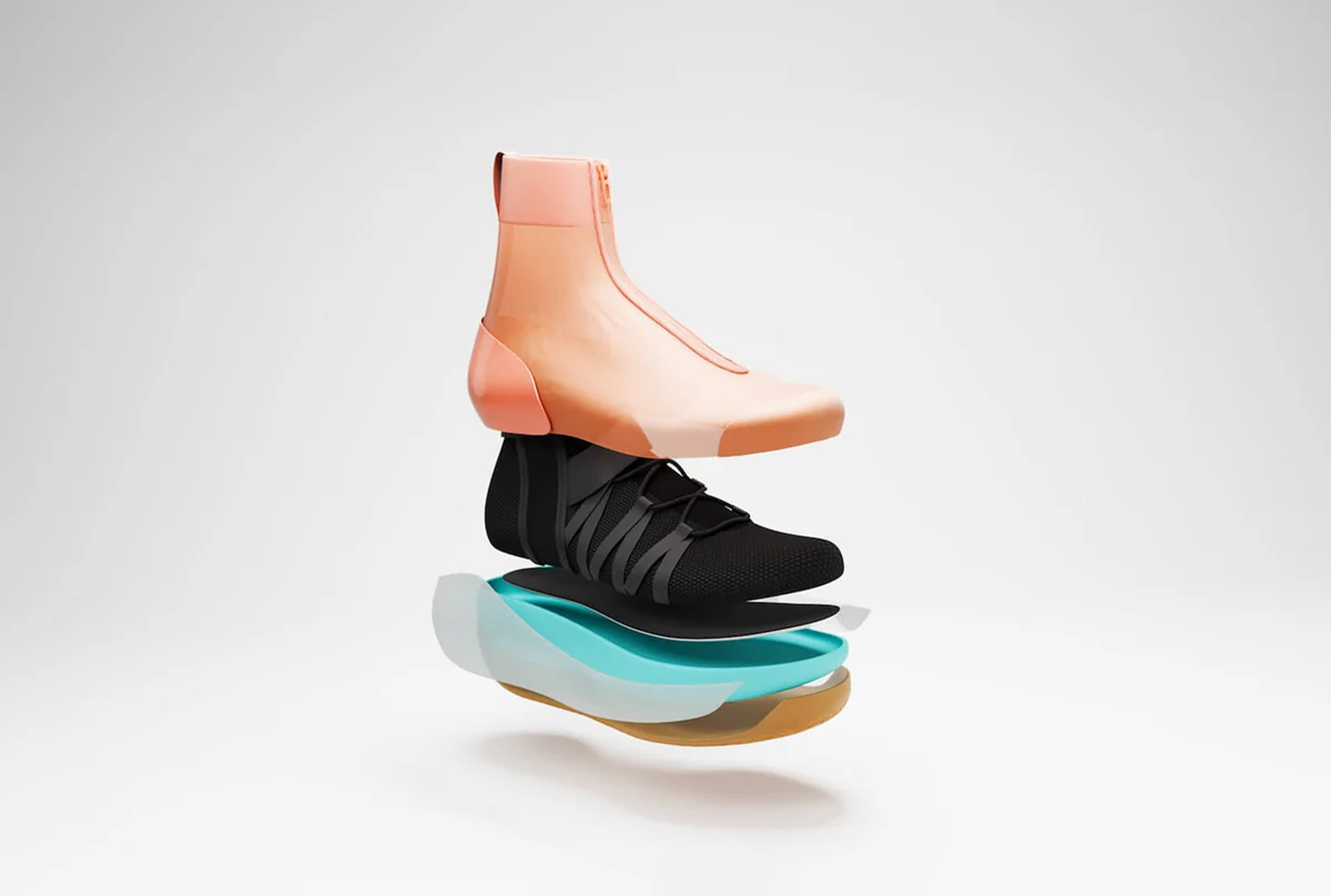 Shoe exploded view